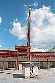 Ladakh - Matho, the various halls of the gompa are arranged around a courtyard